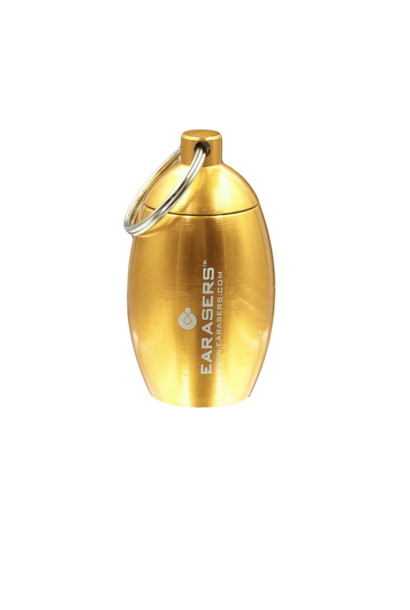 Earaser Stash Can Keychain Gold