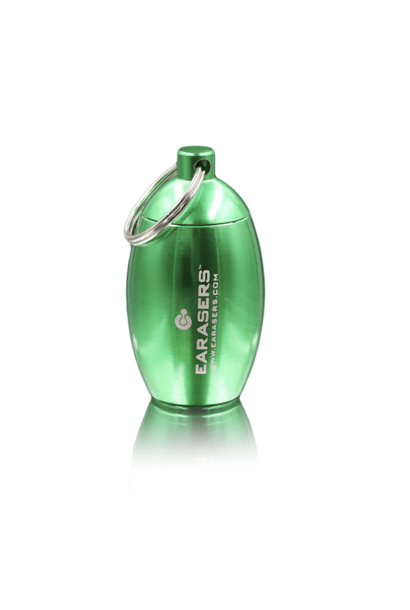 Earaser Stash Can Keychain Green