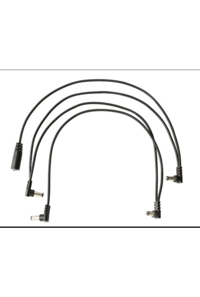 RockBoard Flat Daisy Chain Cable 4 Outputs, Angled