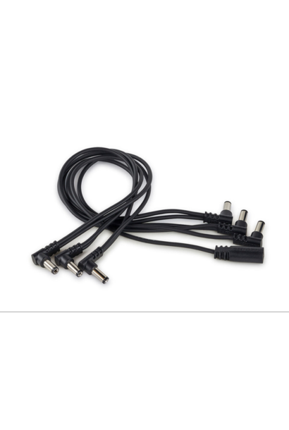 RockBoard Flat Daisy Chain Cable 6 Outputs, Angled