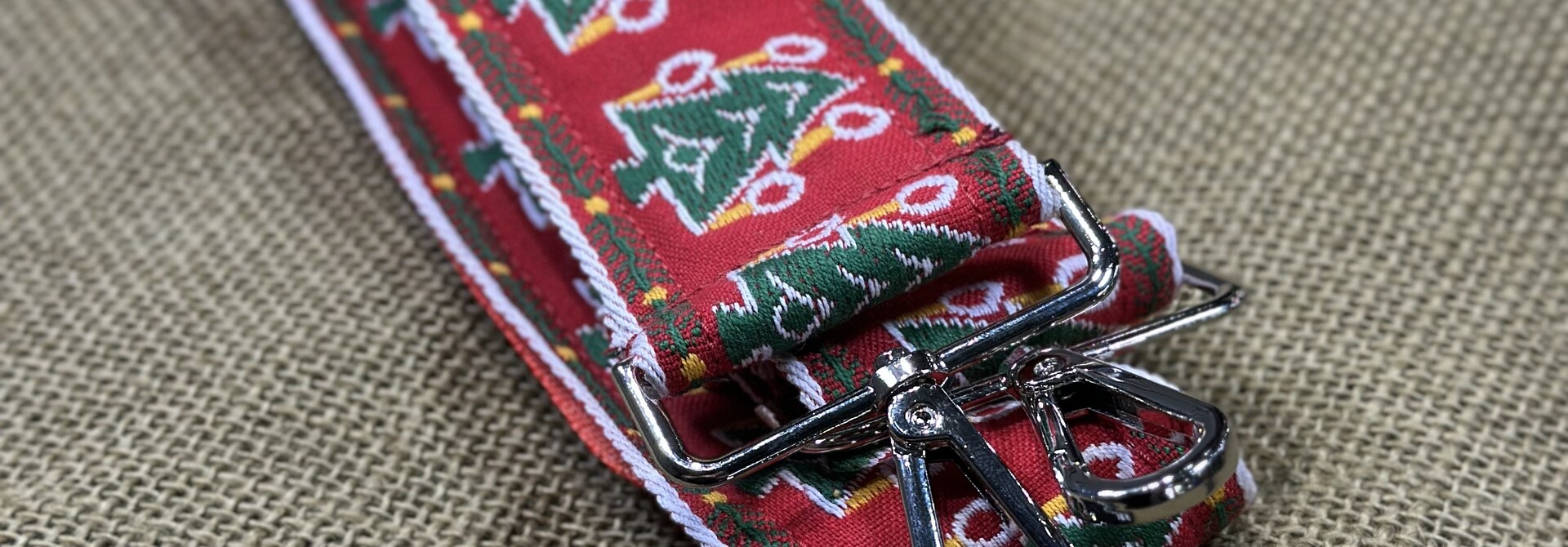 Tremolo Hand Built Bag Strap  - Christmas Tree