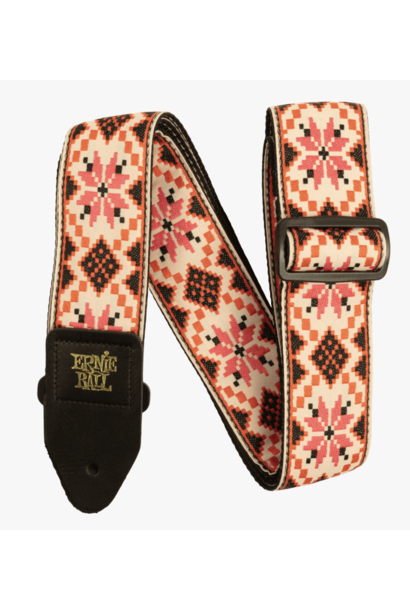 Ernie Ball Classic Jacquard Guitar Strap/Bass Strap - Cinnamon Needlepoint
