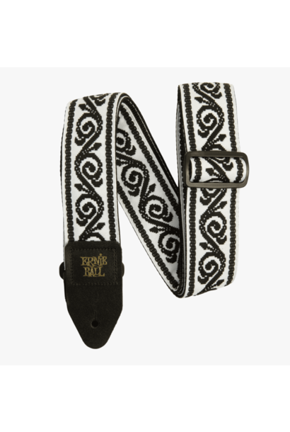 Ernie Ball Classic Jacquard Guitar Strap/Bass Strap - Black Vine