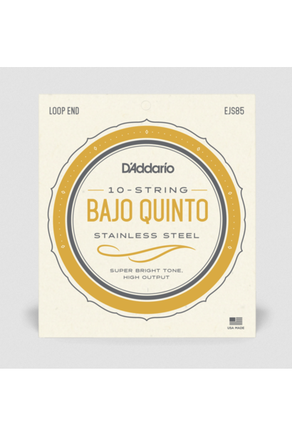D'addario Bajo Quinto EJS85 Stainless Steel Strings