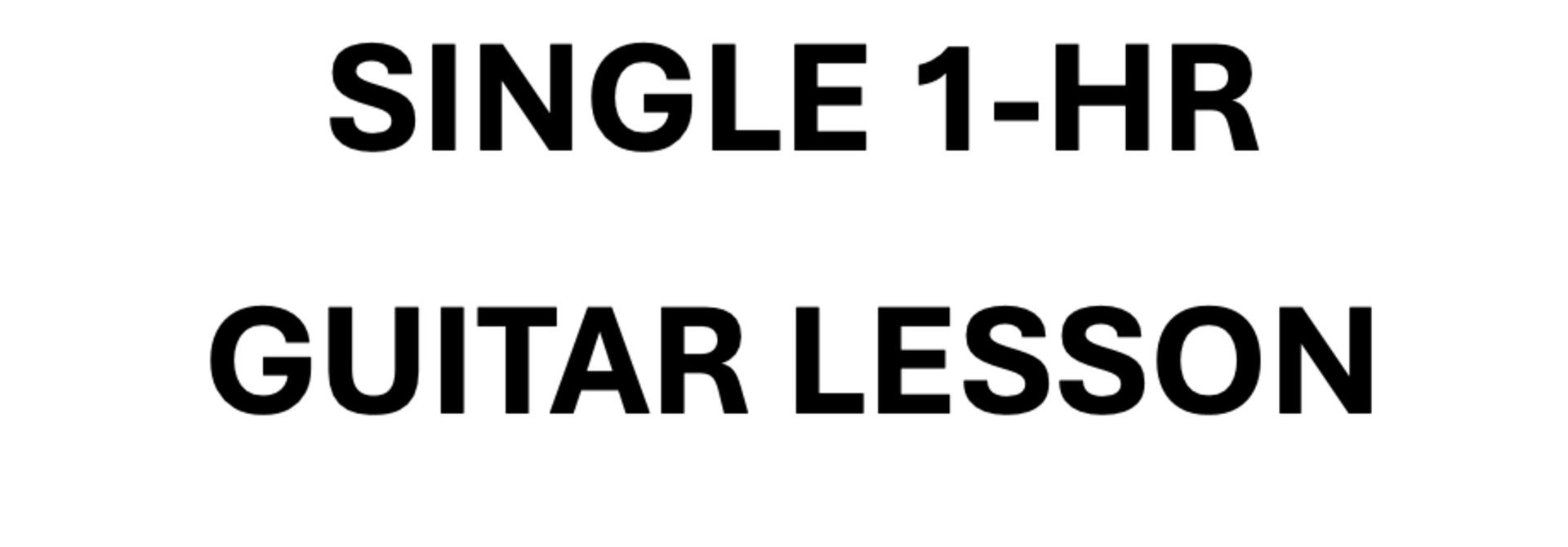 Guitar Lessons