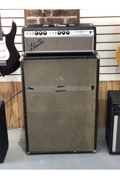 1968 Fender Bassman Silverface Head and converted 2x15 cabinet