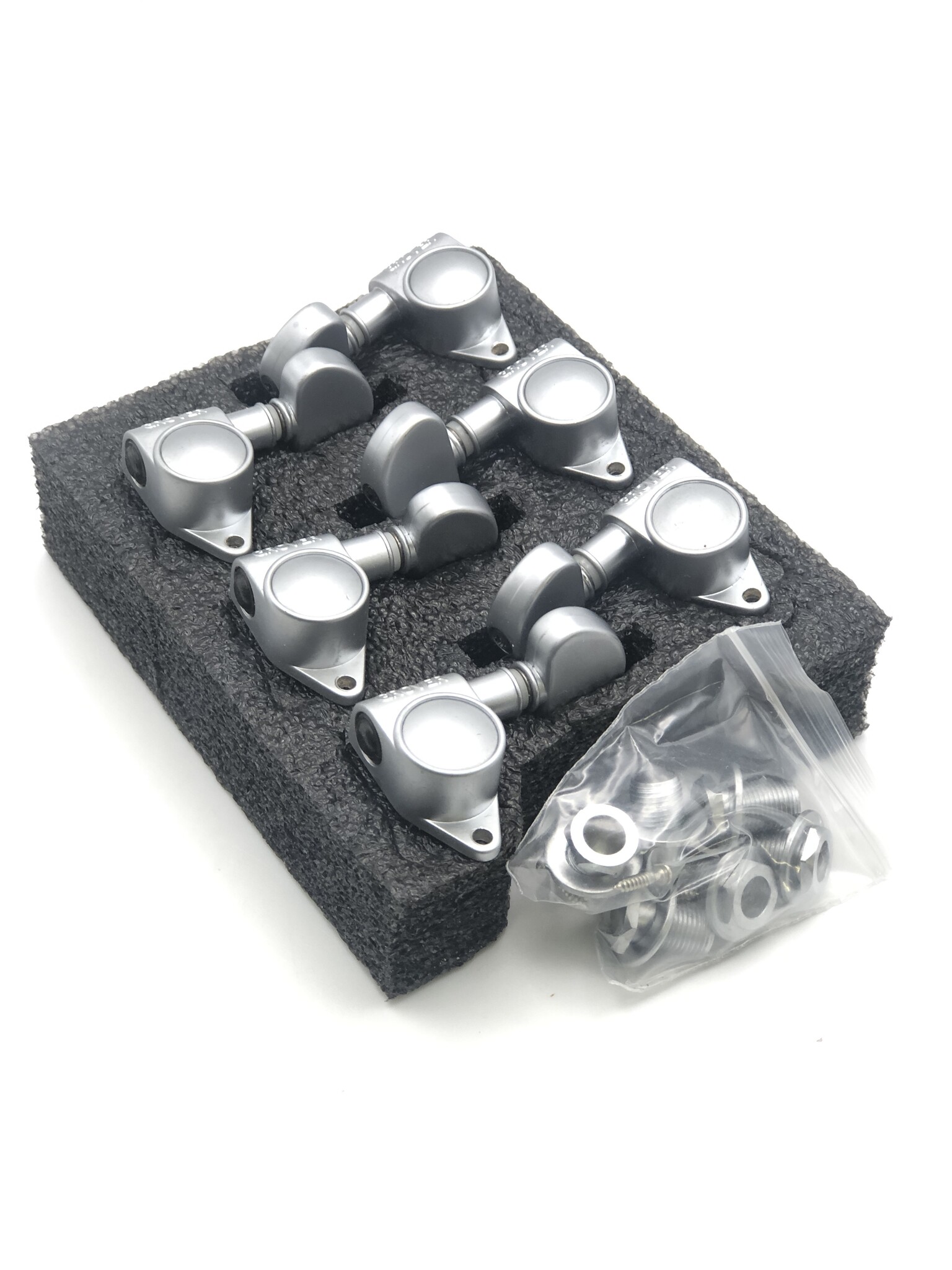 Grover Machine Head 18:1 Gear - Chrome Matte 3+3-1