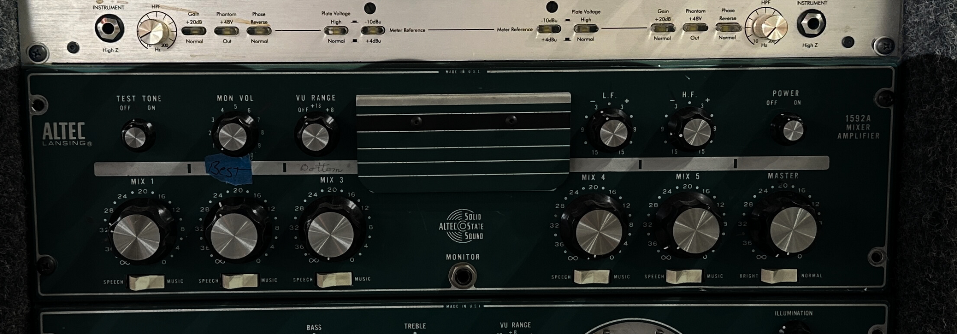 Art MPA  Gold Two Channel Mic Preamp - Silver