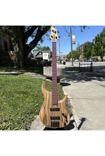 Grog Guitars Rainbow Poplar Mammoth 4 Bass w/ Gator Icon Hybrid Case