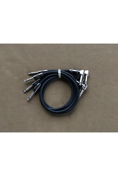 Used G&H/Mogami Patch Cables (Black)  - 4 Pack