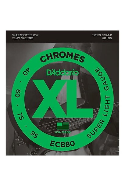 ECB80 Chromes Flat Wound Bass Strings