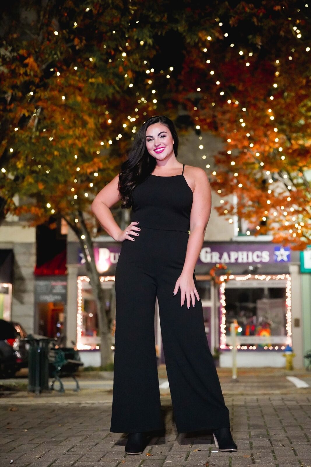 criss cross back jumpsuit