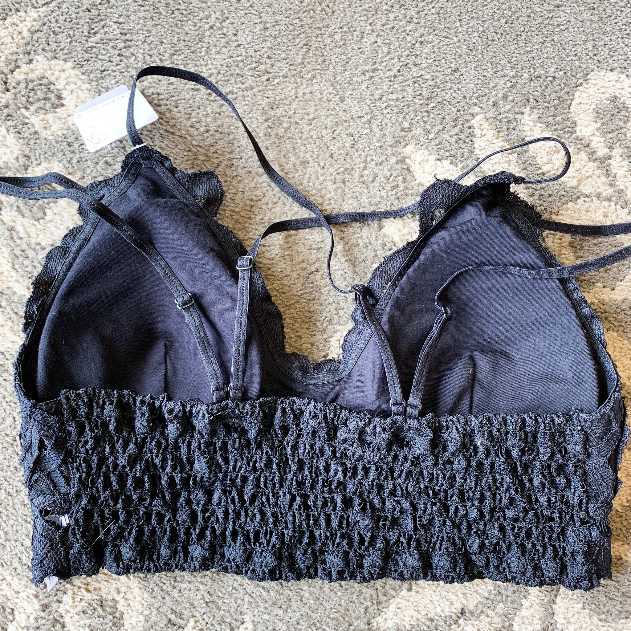 Anemone Padded Lace Criss Cross Bralette