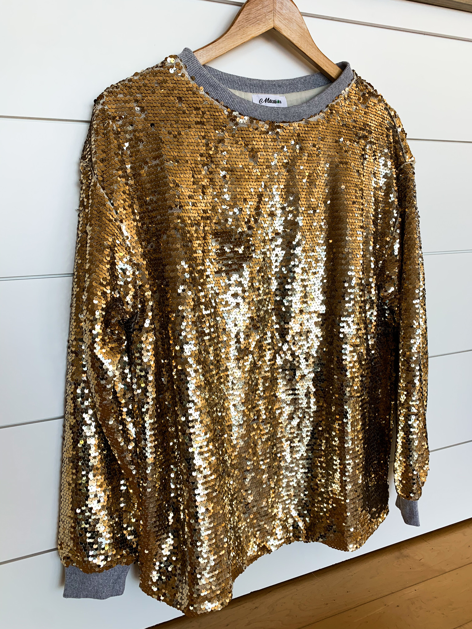 gold long sleeve top
