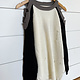Ivory / Black / Gray Cutout Shoulder Sweater
