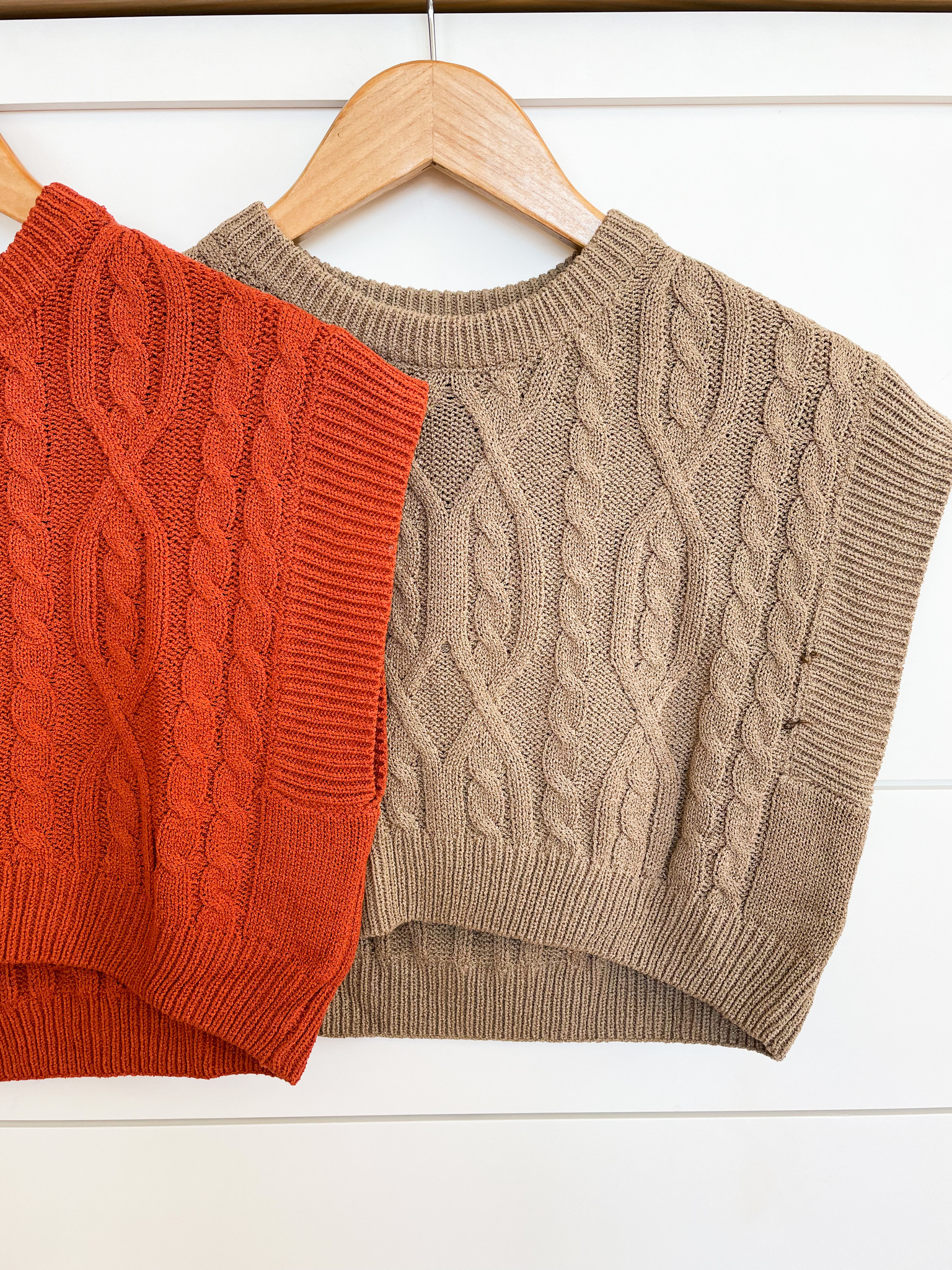 Mimosa Cable Knit Cropped Sweater