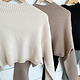Mable Long Sleeve Ribbed Crop Sweater