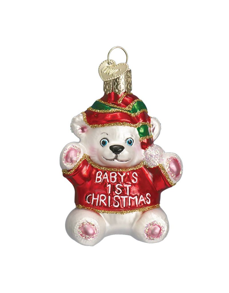 Old World Christmas Bsby's 1st Christmas Bear
