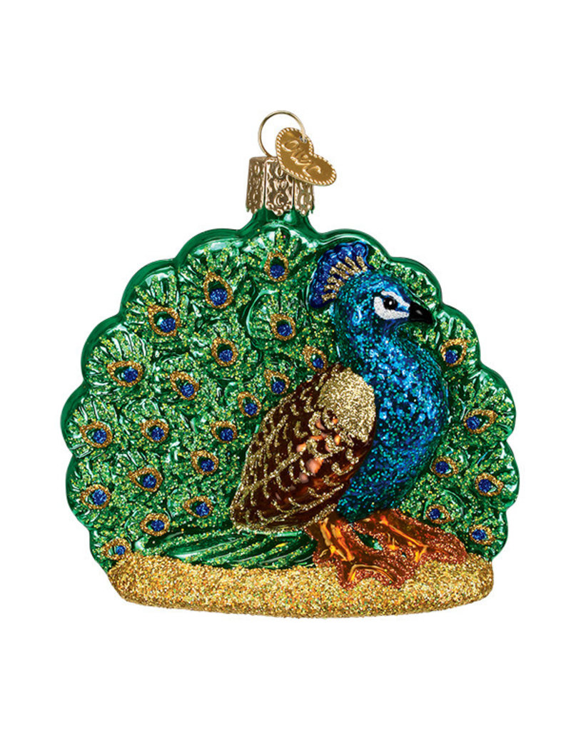 Old World Christmas Proud Peacock