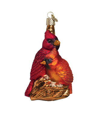 Old World Christmas Pair of Cardinals