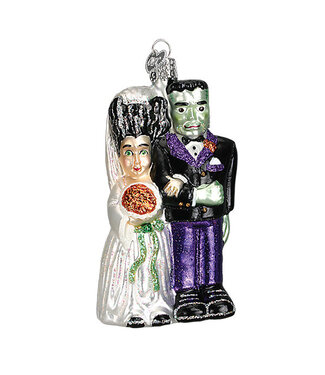 Old World Christmas Frankenstein & Bride