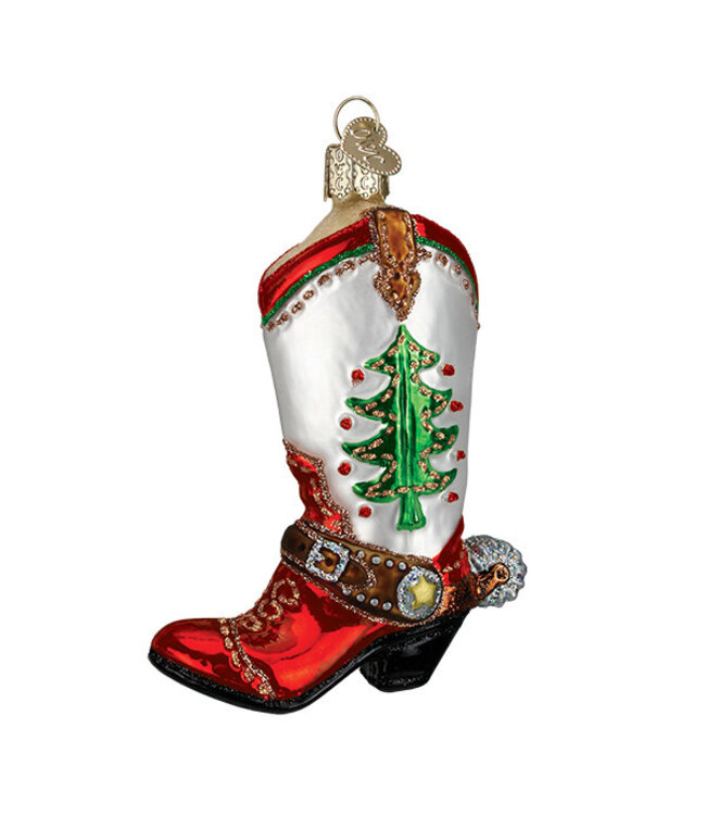Christmas Cowboy Boot