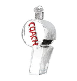 Old World Christmas Coach's Whistle