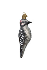Old World Christmas Vintage Hairy Woodpecker