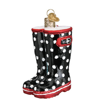 Old World Christmas Rubber Boots