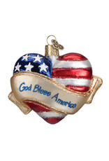 Old World Christmas God Bless America Heart