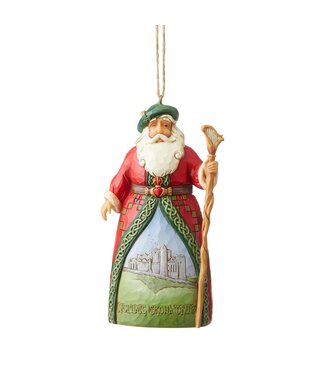 Jim Shore Irish Santa Ornament