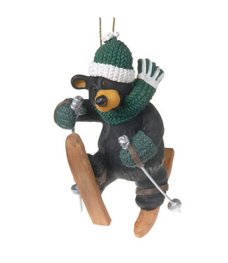 Bearfoots Ski Tumble Bear Ornament