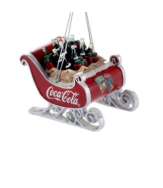 Kurt S. Adler Coca-Cola Sleigh Ornament