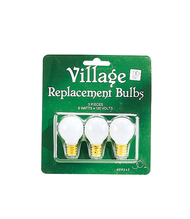 Village Replacement Bulbs 120v-Round Set of 3