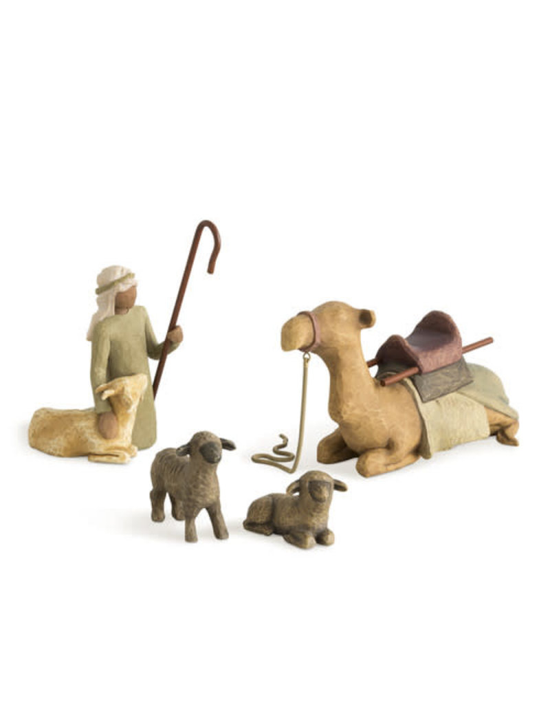 Willow Tree Shepherd & Stable Animals Nativity Figure