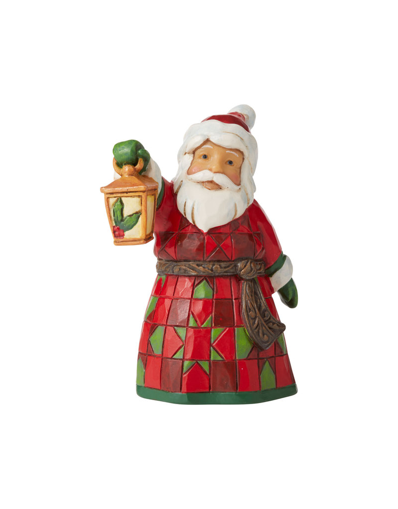 Jim Shore Mini Santa with Lantern - The Spruce House
