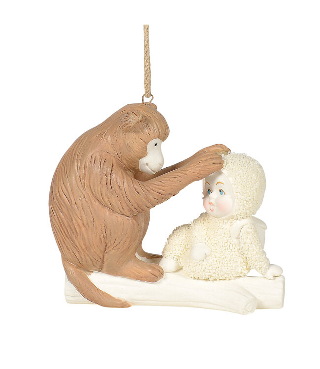 Snowbabies Peaceful Kingdom Monkey Ornament