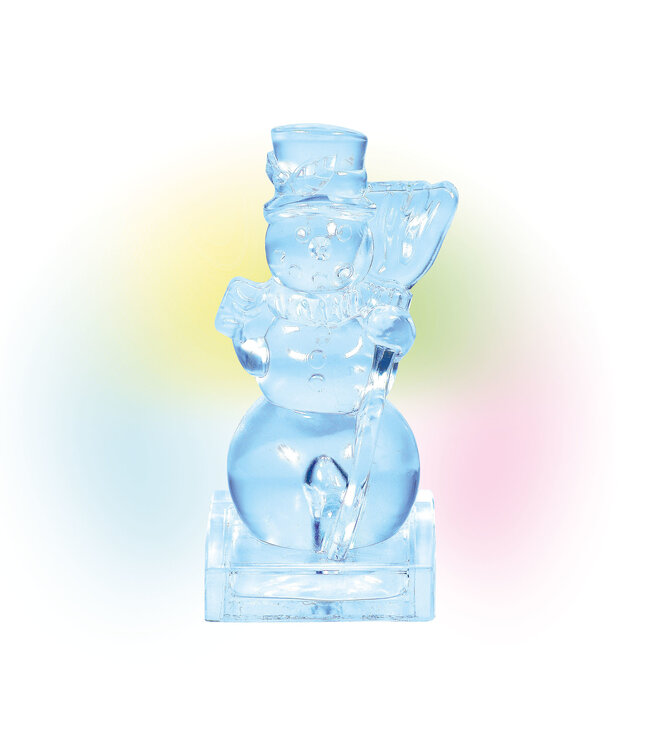 Lit Ice Castle Snowman for Department 56 Village