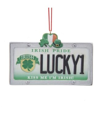 Kurt S. Adler Irish License Plate Ornament