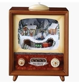 Vintage Musical TV with Train