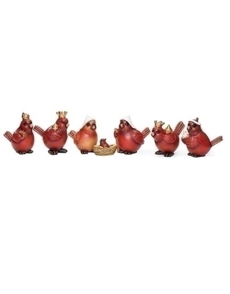 Cardinal Nativity Set of 7
