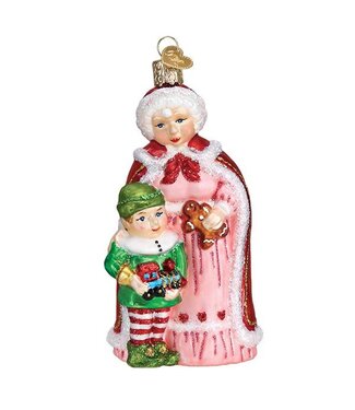 Old World Christmas Mrs.Claus with Elf