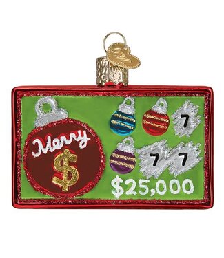 Old World Christmas Merry Ticket