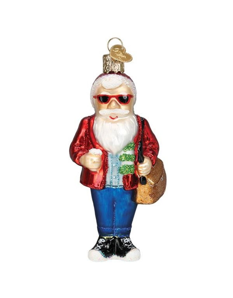 Old World Christmas Hipster Santa