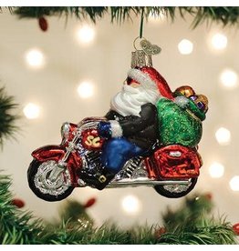 Old World Christmas Biker Santa