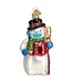 Old World Christmas Snowman with Face Mask