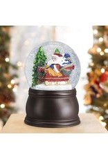 Santa in Sleigh Snow Globe