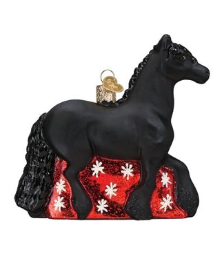 Old World Christmas Friesian Horse