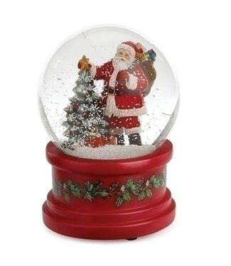 Musical Santa Tree Dome with Red Base