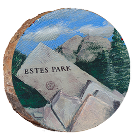 Estes Park Rock Sign